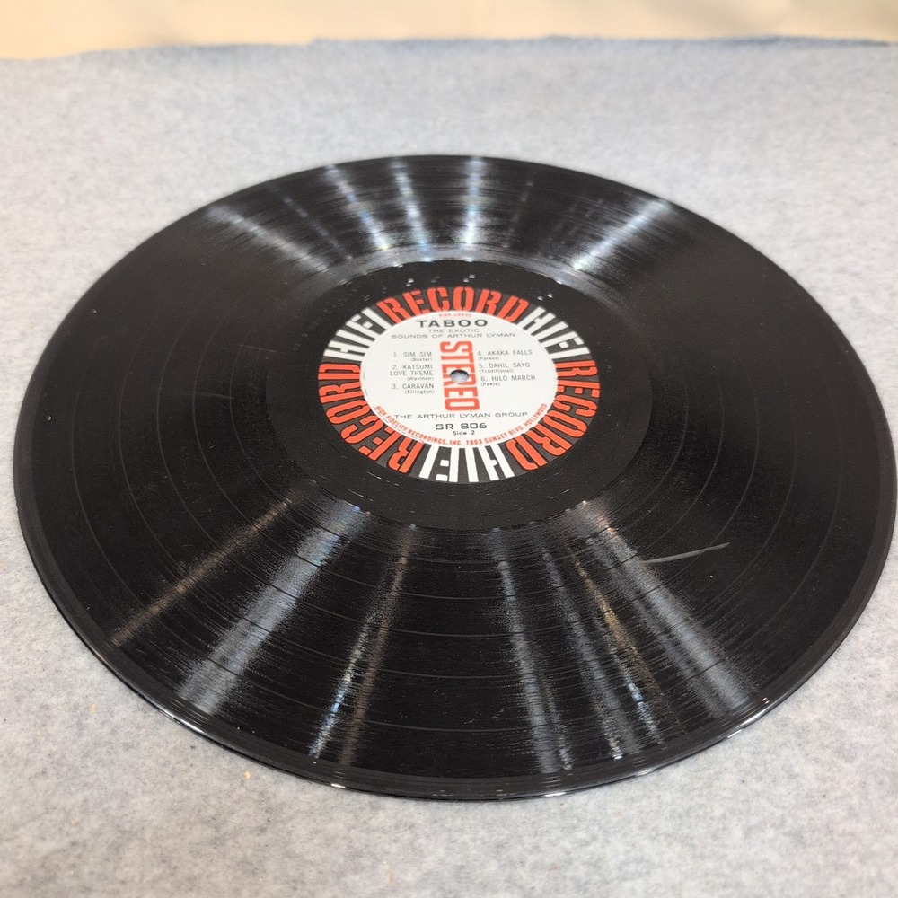 Arthur Lyman Group Taboo Exotic Sounds Stereo Vinyl LP HiFi Record SR 806 - Picture 5 of 6